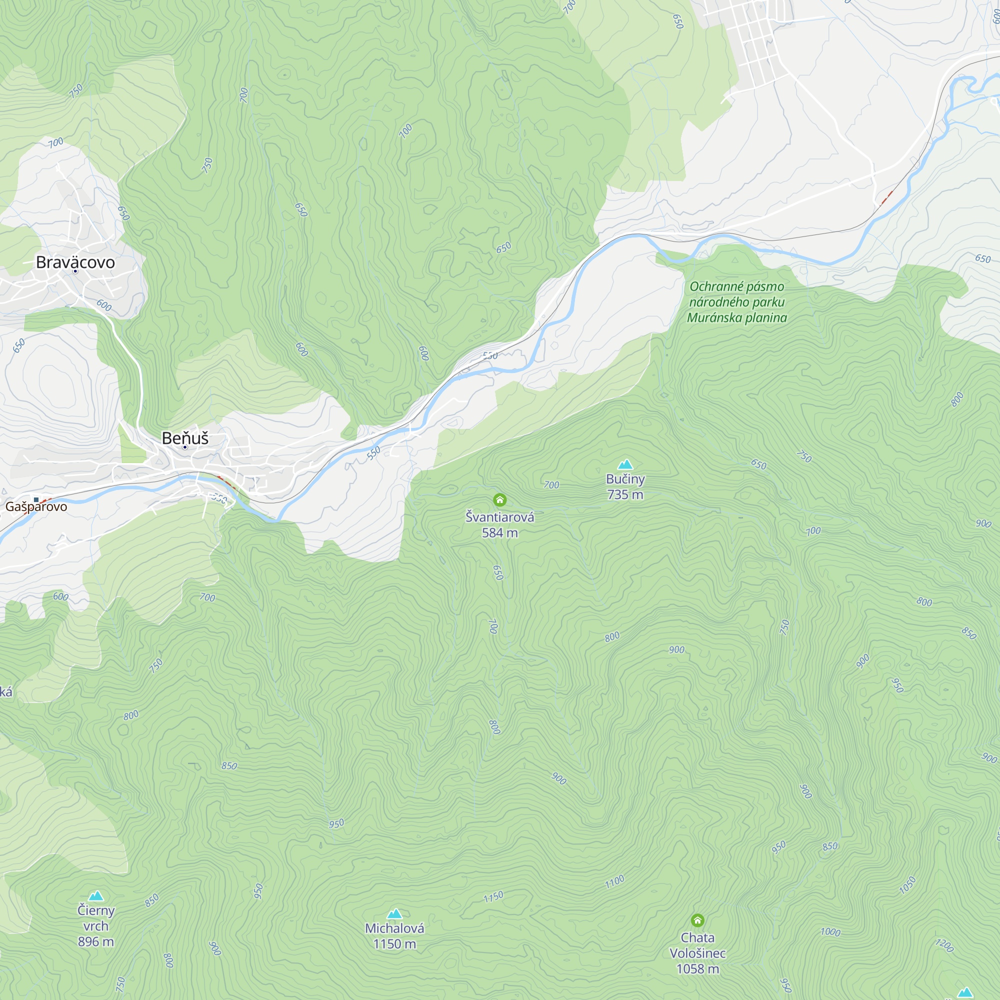 Švantiarová map