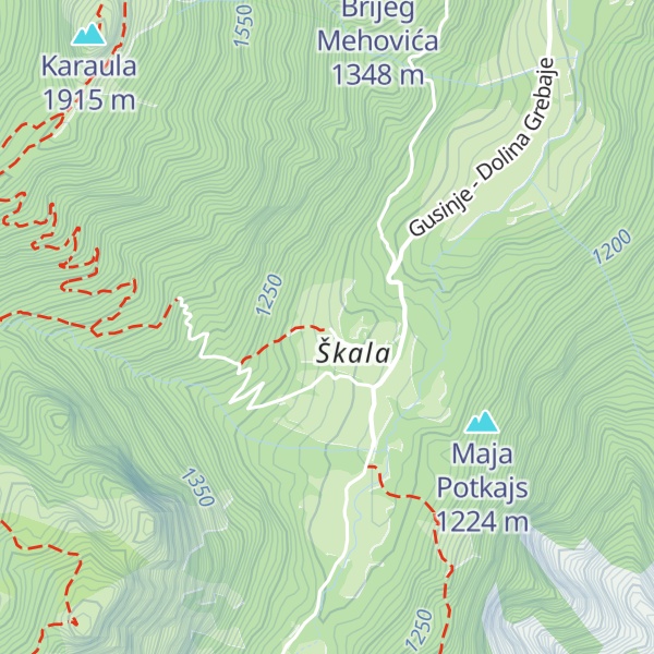 Map of Mountain hut „Branko Kotlajić“