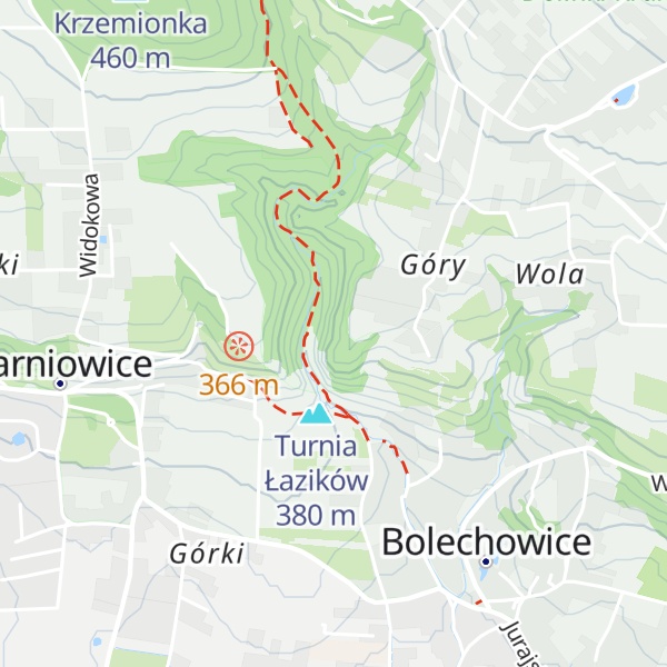 Map of Zamarła Turnia