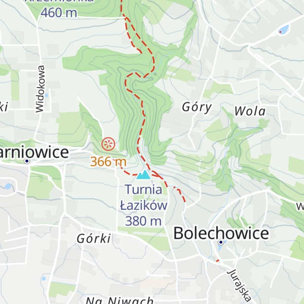 Map of Turnia z Grotami