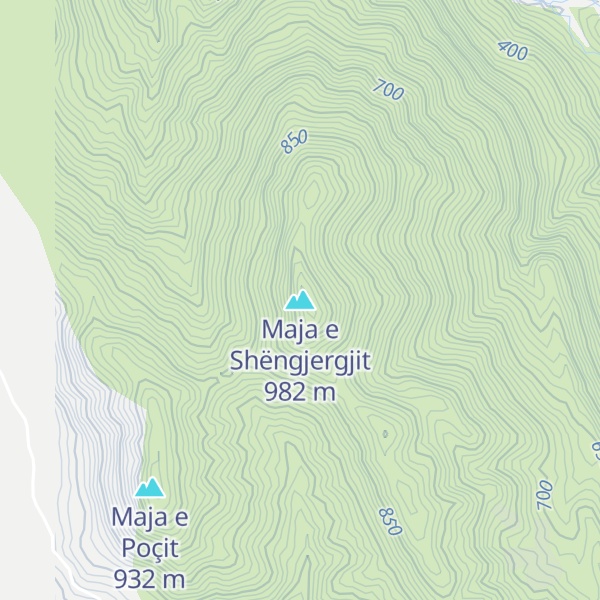 Map of Maja e Shëngjergjit