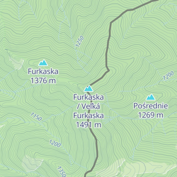 Map of Furkaska / Veľká Furkaska