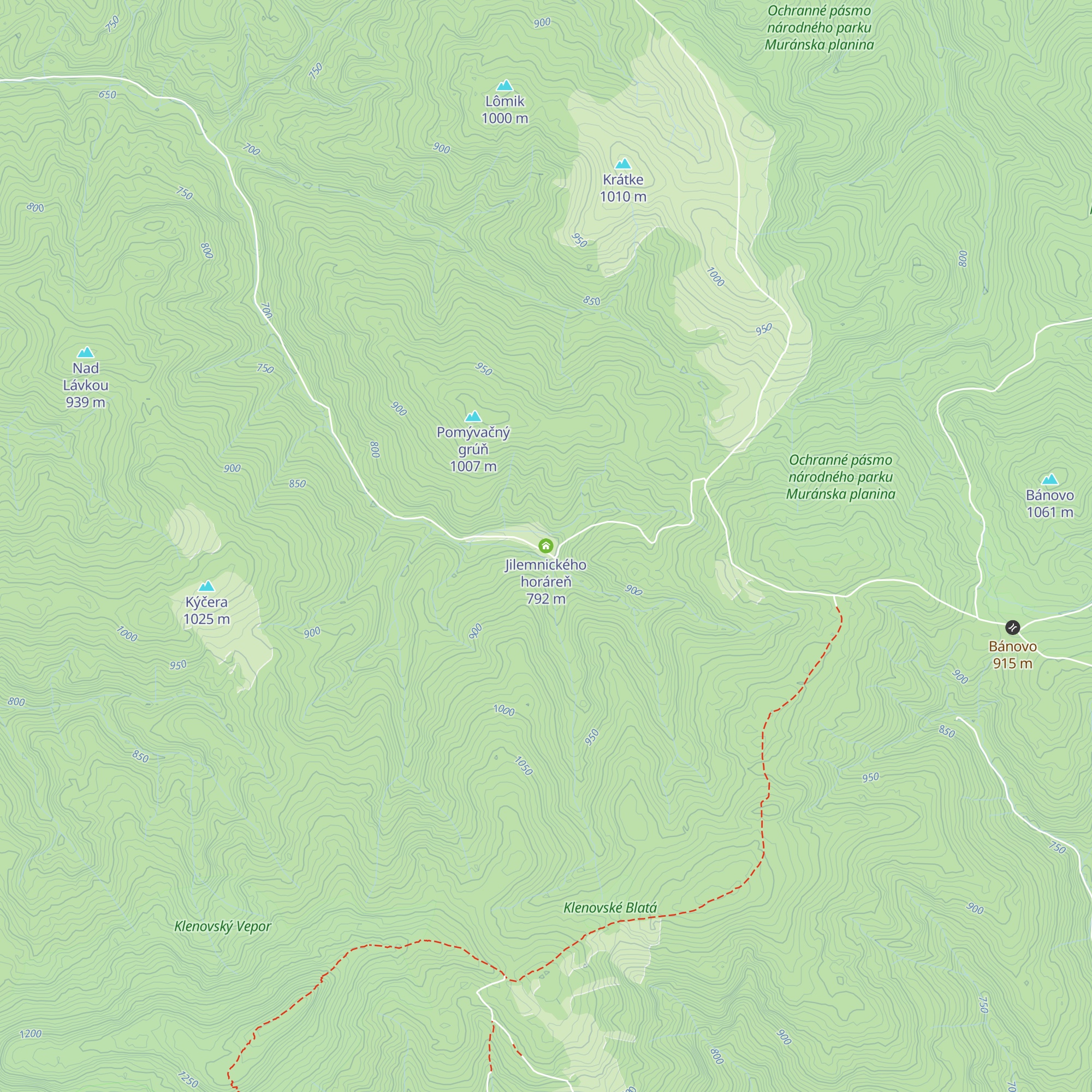 Jilemnického horáreň map