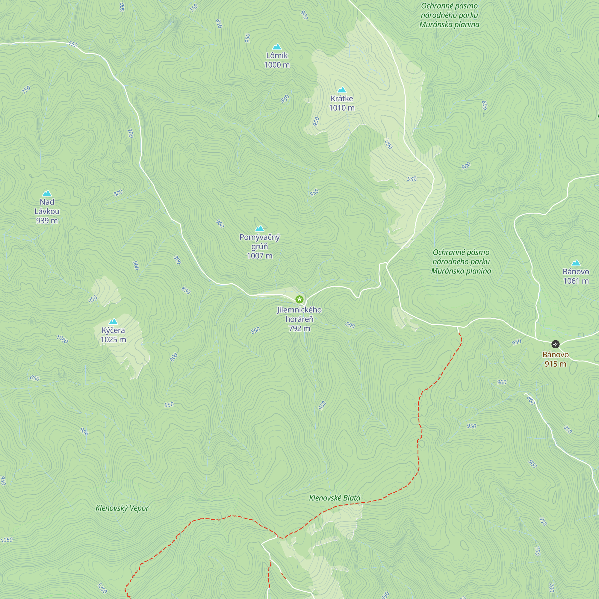 Jilemnického horáreň map