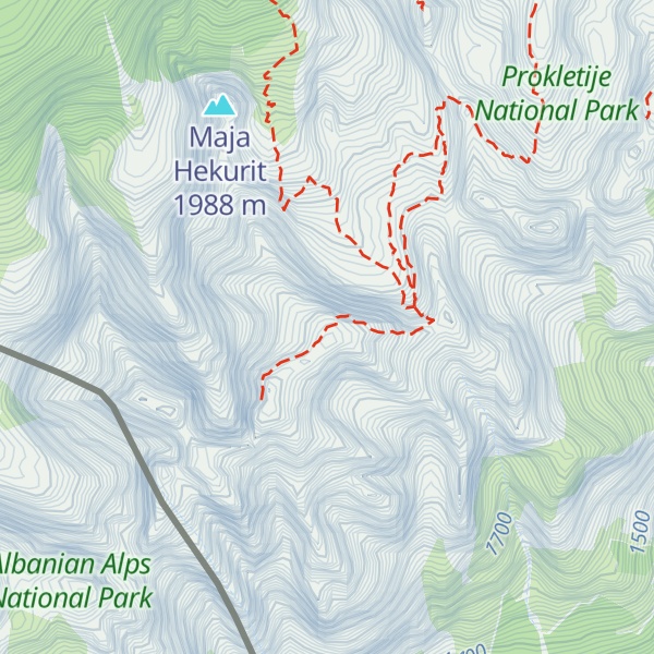 Map of North Peak