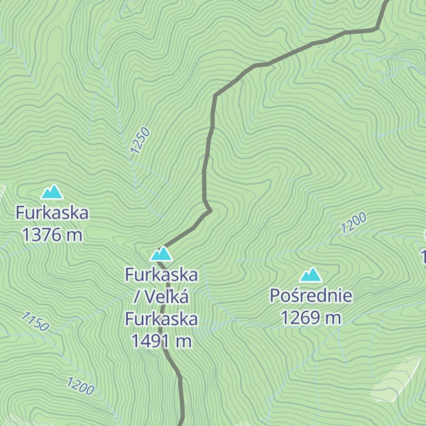 Map of Tyrałowa Czuba