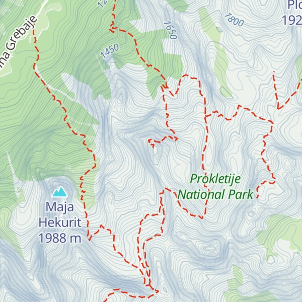 Map of Očnjak