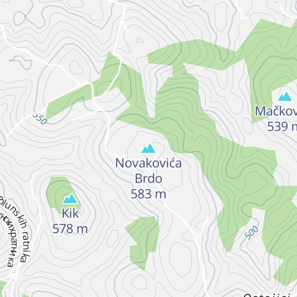 Map of Novakovića Brdo