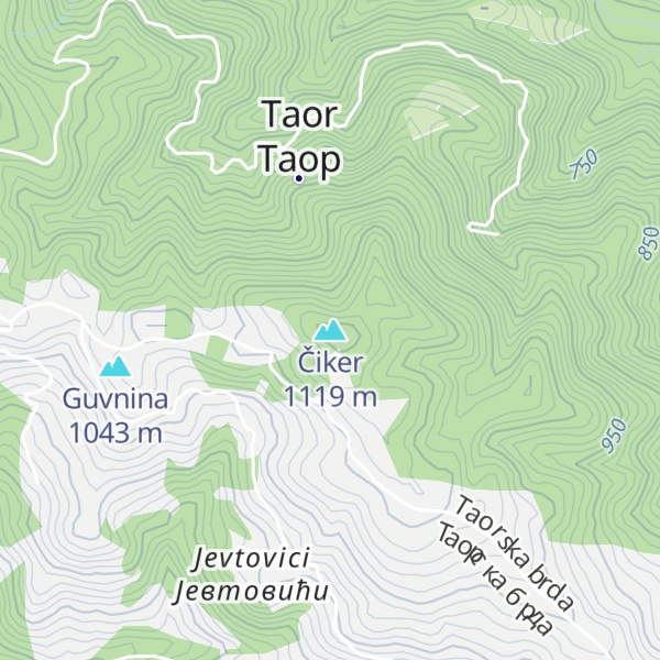 Map of Čiker