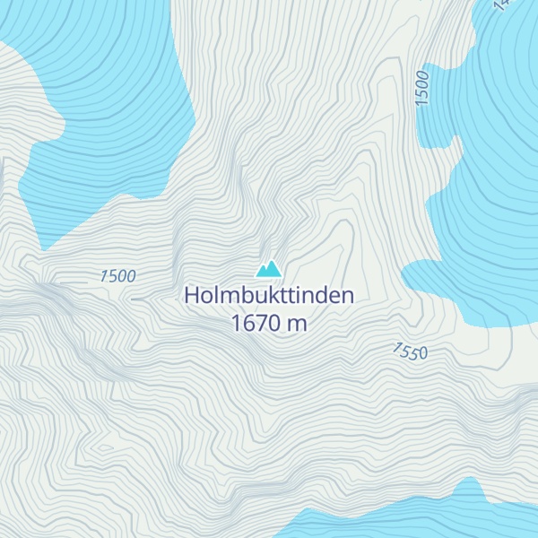 Map of Holmbukttinden