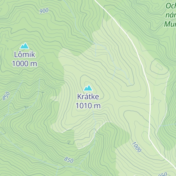 Map of Krátke