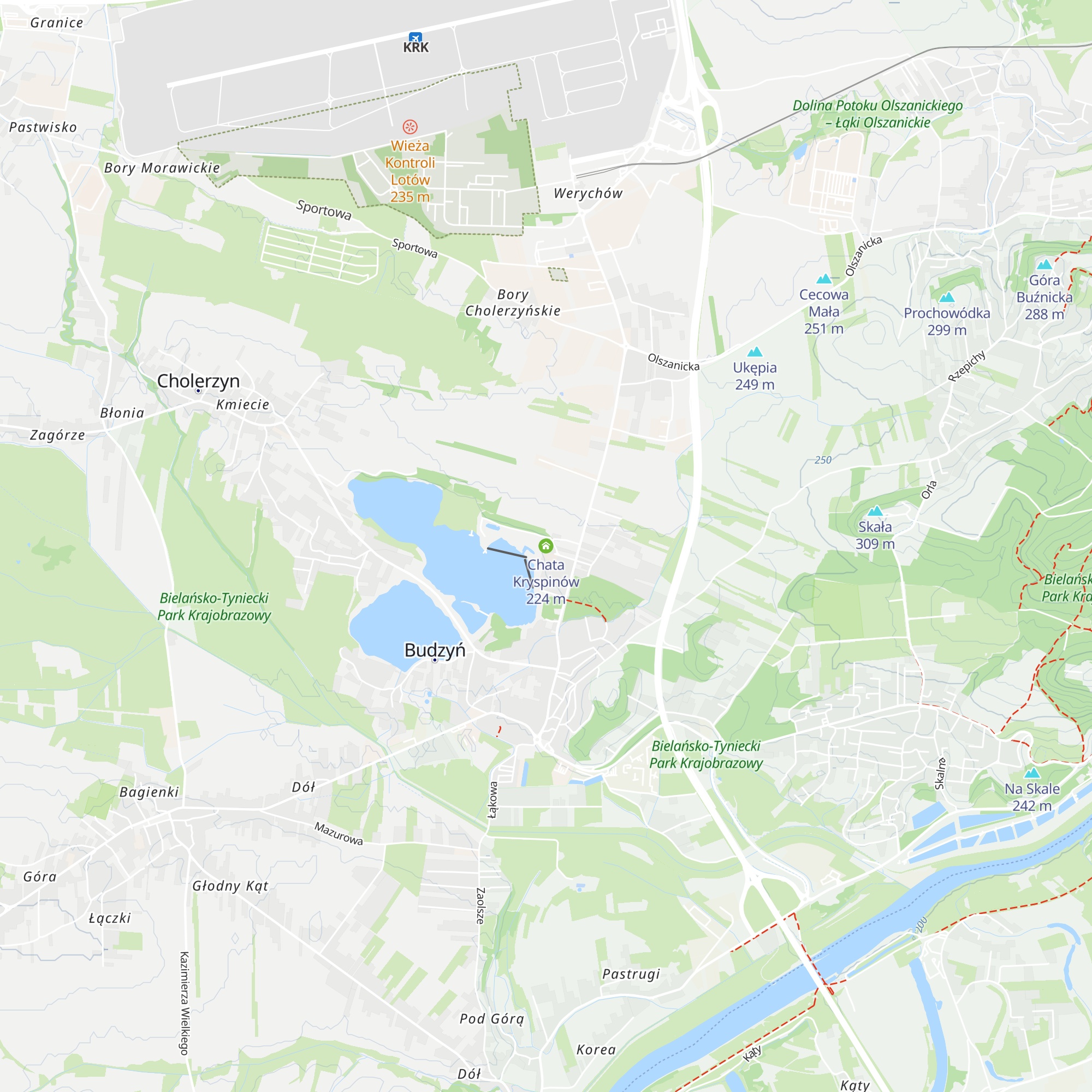 Chata Kryspinów map