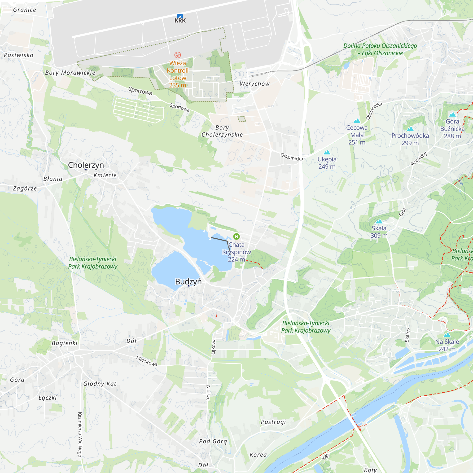 Chata Kryspinów map