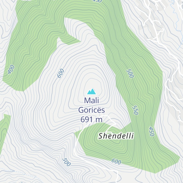 Map of Mali Goricës