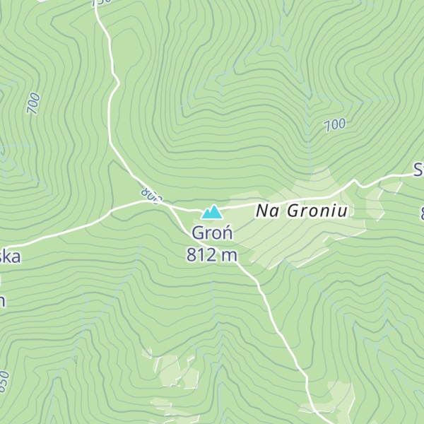 Map of Groń