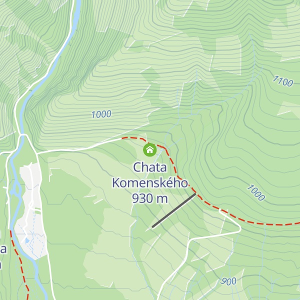 Map of Chata Komenského