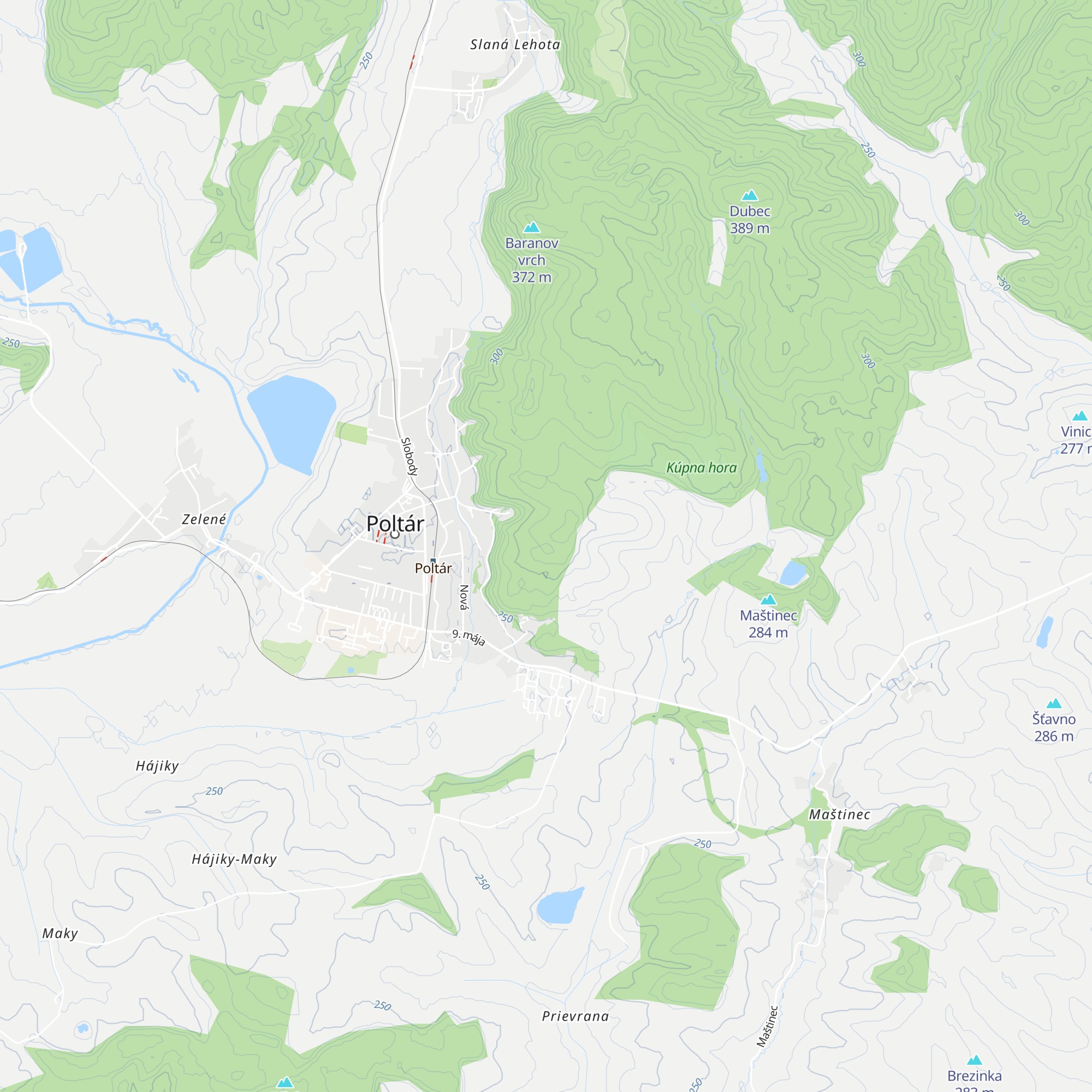 vodojem map