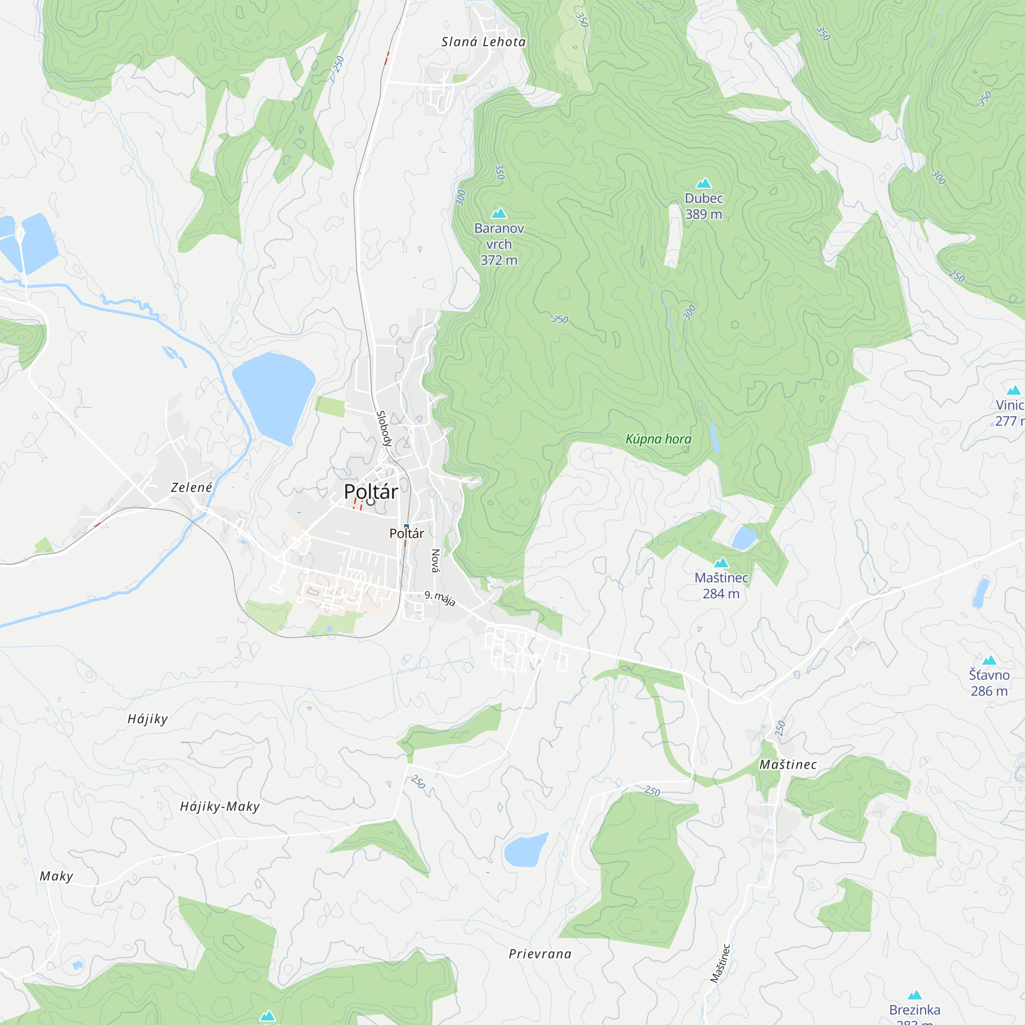 vodojem map