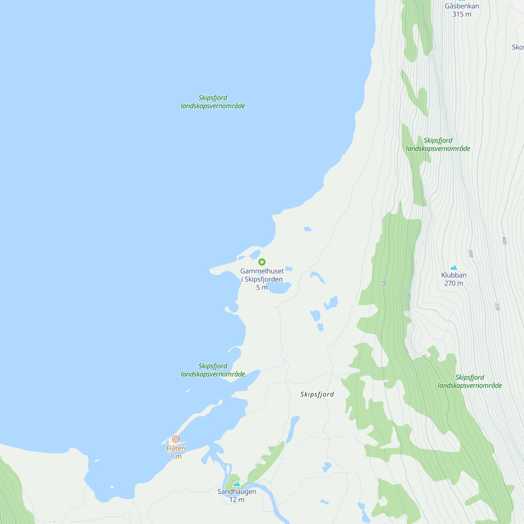 Gammelhuset i Skipsfjorden map