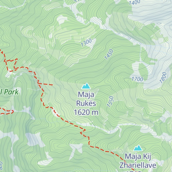 Map of Maja Rukës