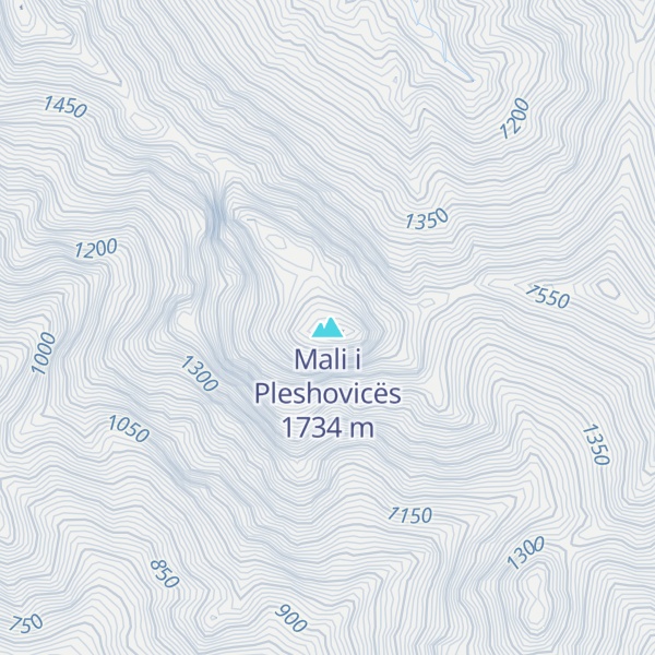 Map of Mali i Pleshovicës