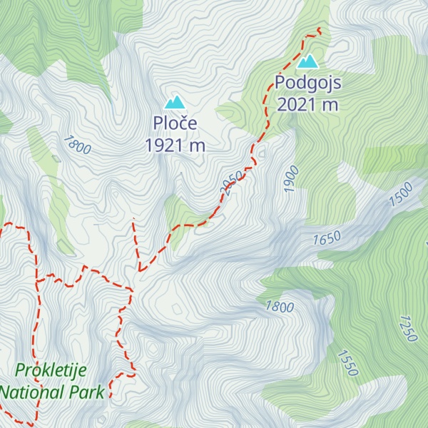 Map of Difficult segment