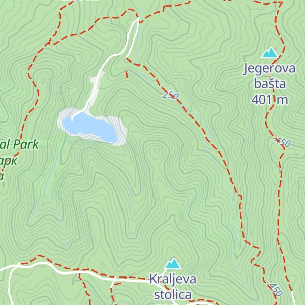 Map of Ledinački Crni čot
