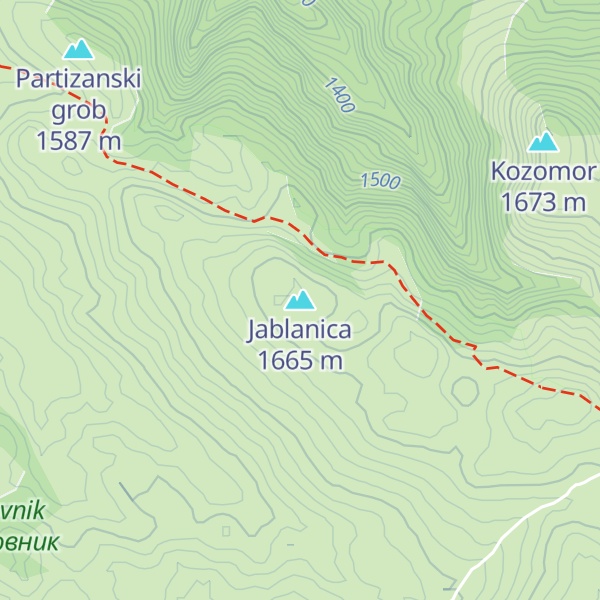 Map of Jablanica