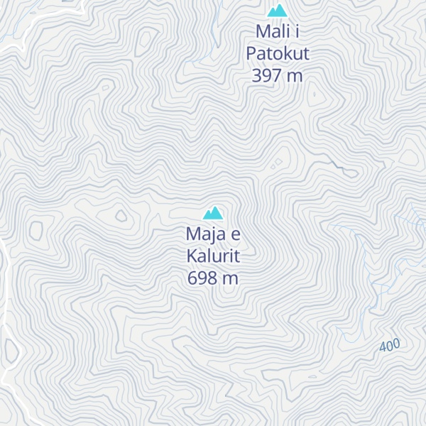 Map of Maja e Kalurit
