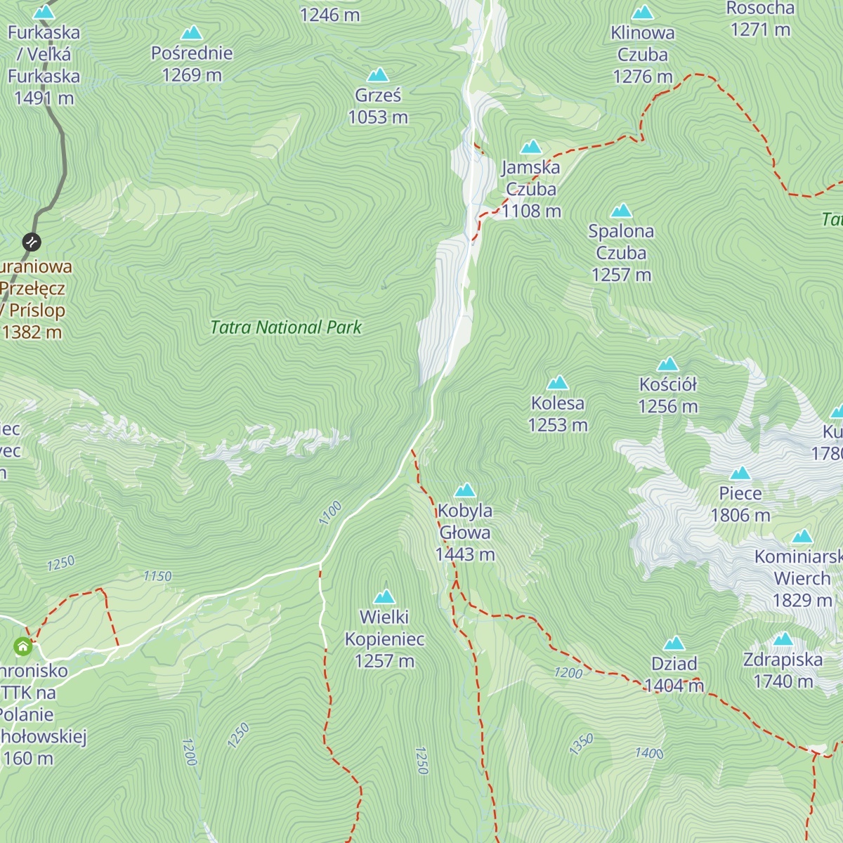 Leśniczówka Chochołowska map