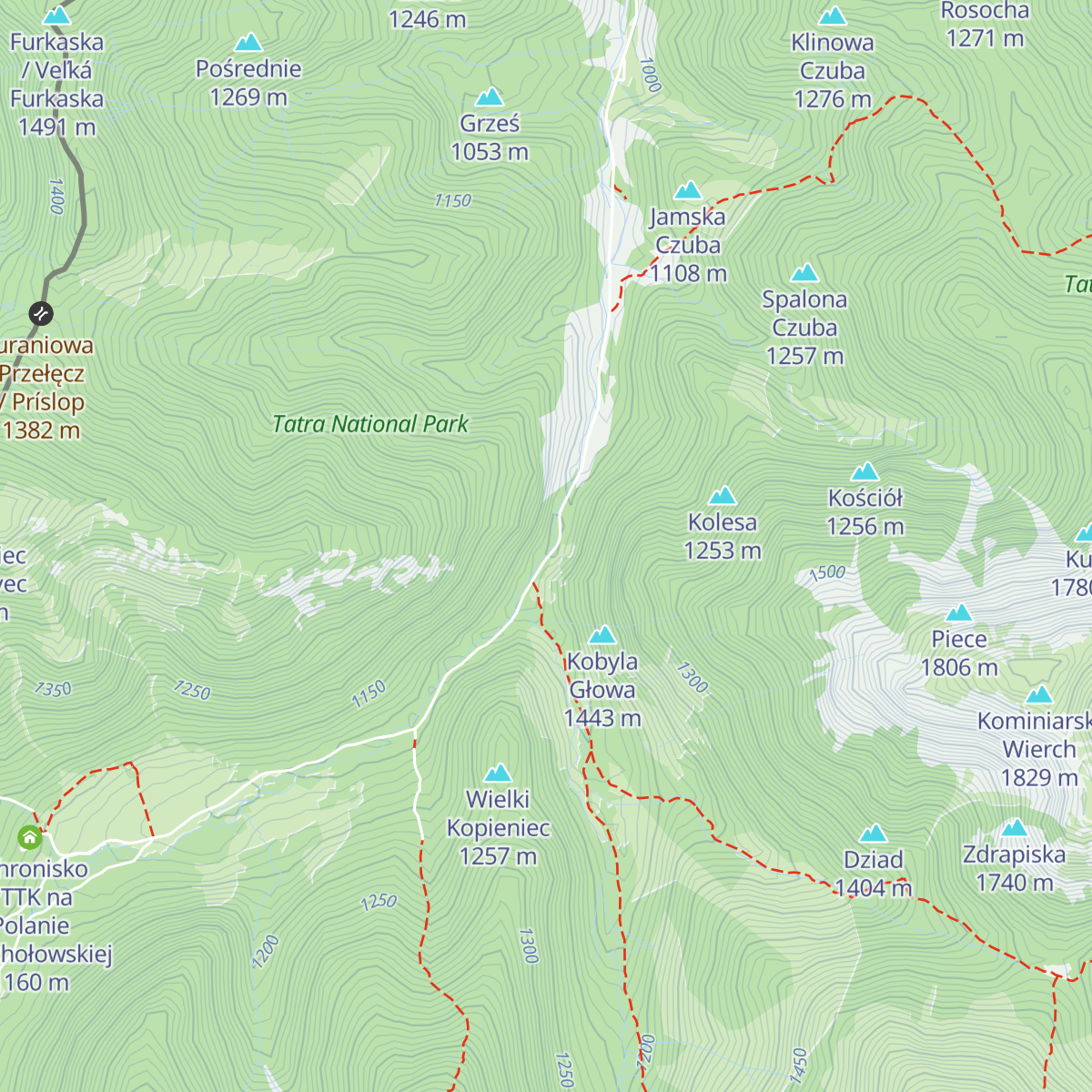 Leśniczówka Chochołowska map