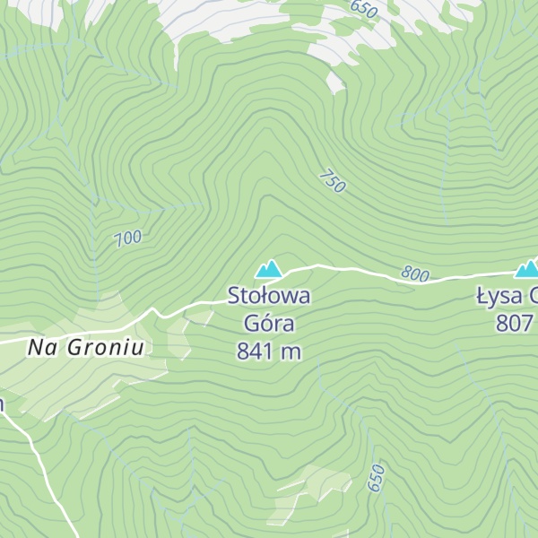 Map of Stołowa Góra