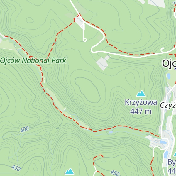 Map of Złota Góra