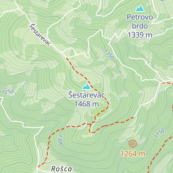 Map of Šestarevac