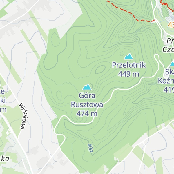 Map of Góra Rusztowa