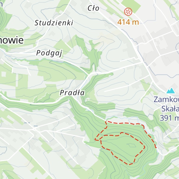Map of Mączne Skały