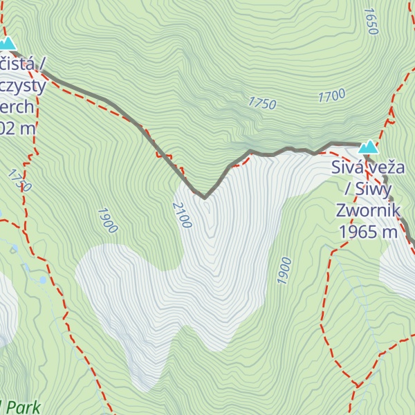 Map of Klin / Starorobociański Wierch