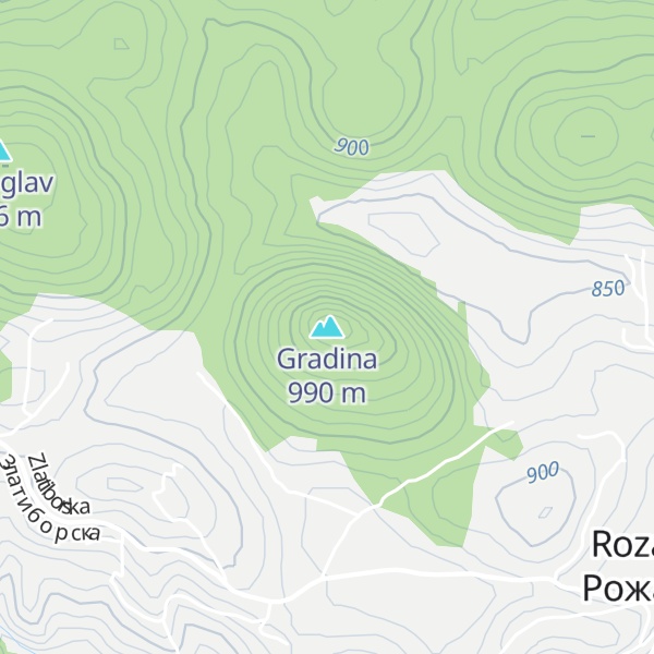 Map of Gradina