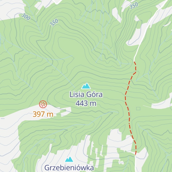 Map of Lisia Góra