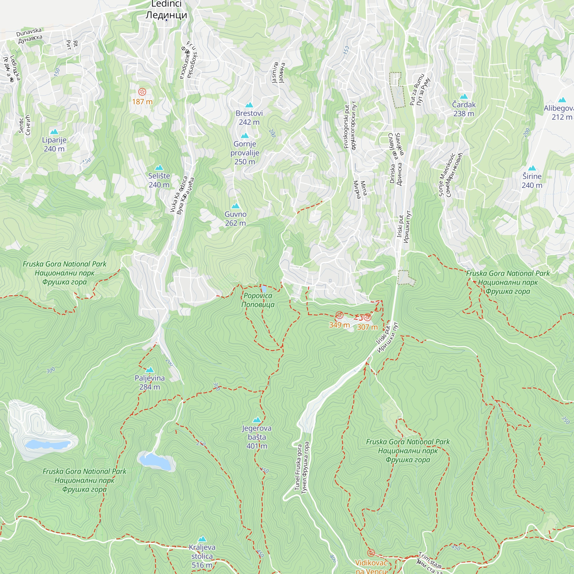 Planinarski dom „Dr Radivoj Simonović” map
