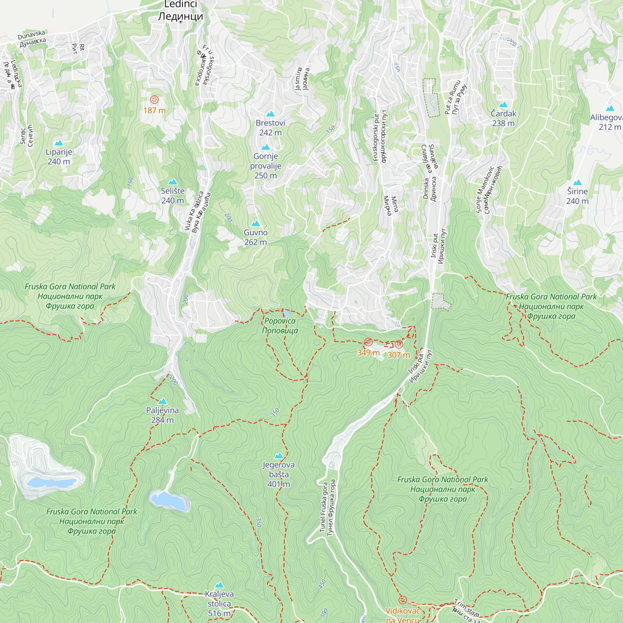Planinarski dom „Dr Radivoj Simonović” map