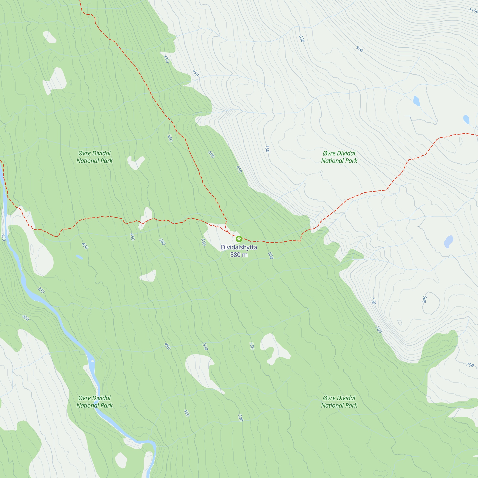 Dividalshytta map