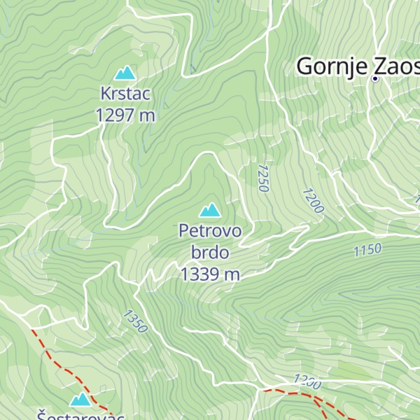 Map of Petrovo brdo