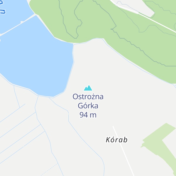 Map of Ostrożna Górka