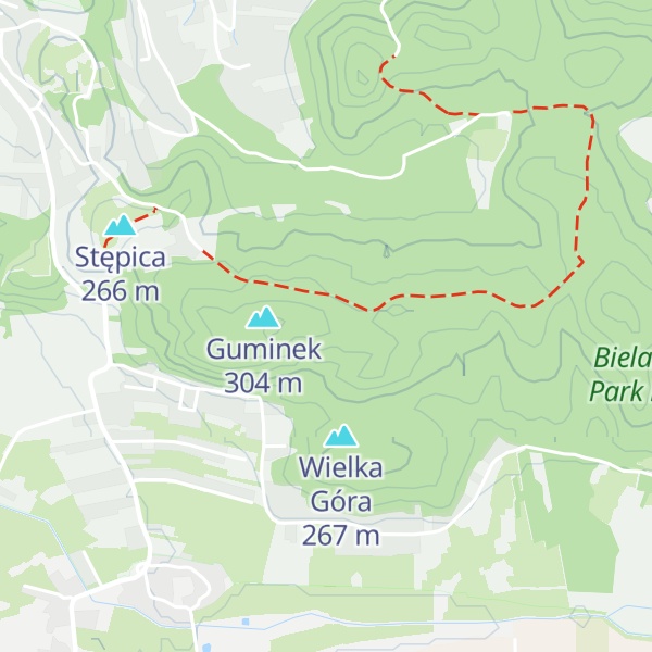 Map of Płaska Góra