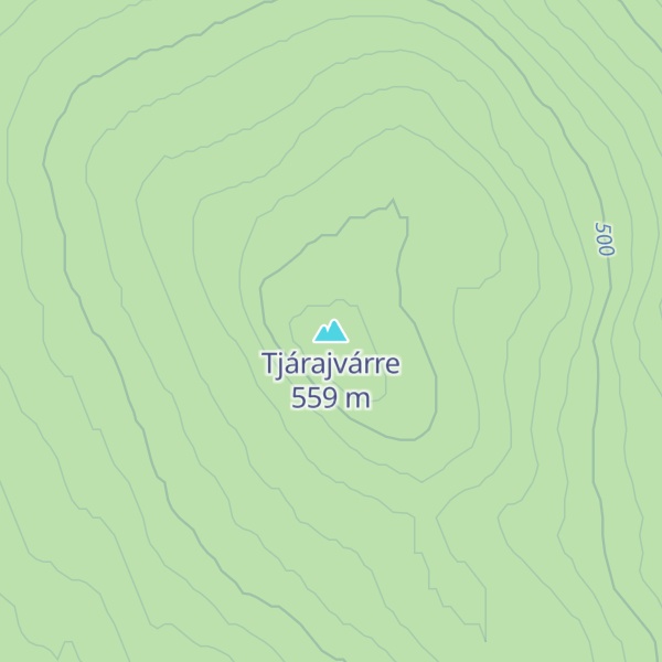 Map of Tjárajvárre
