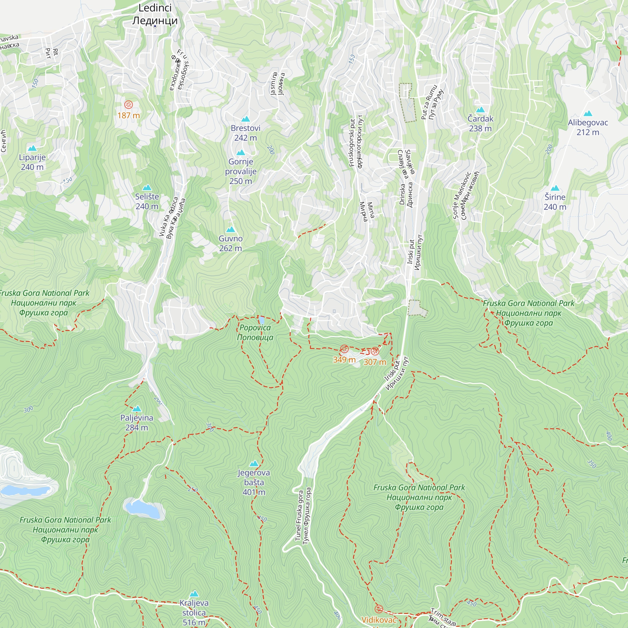 Planinarski dom „Železničar” map