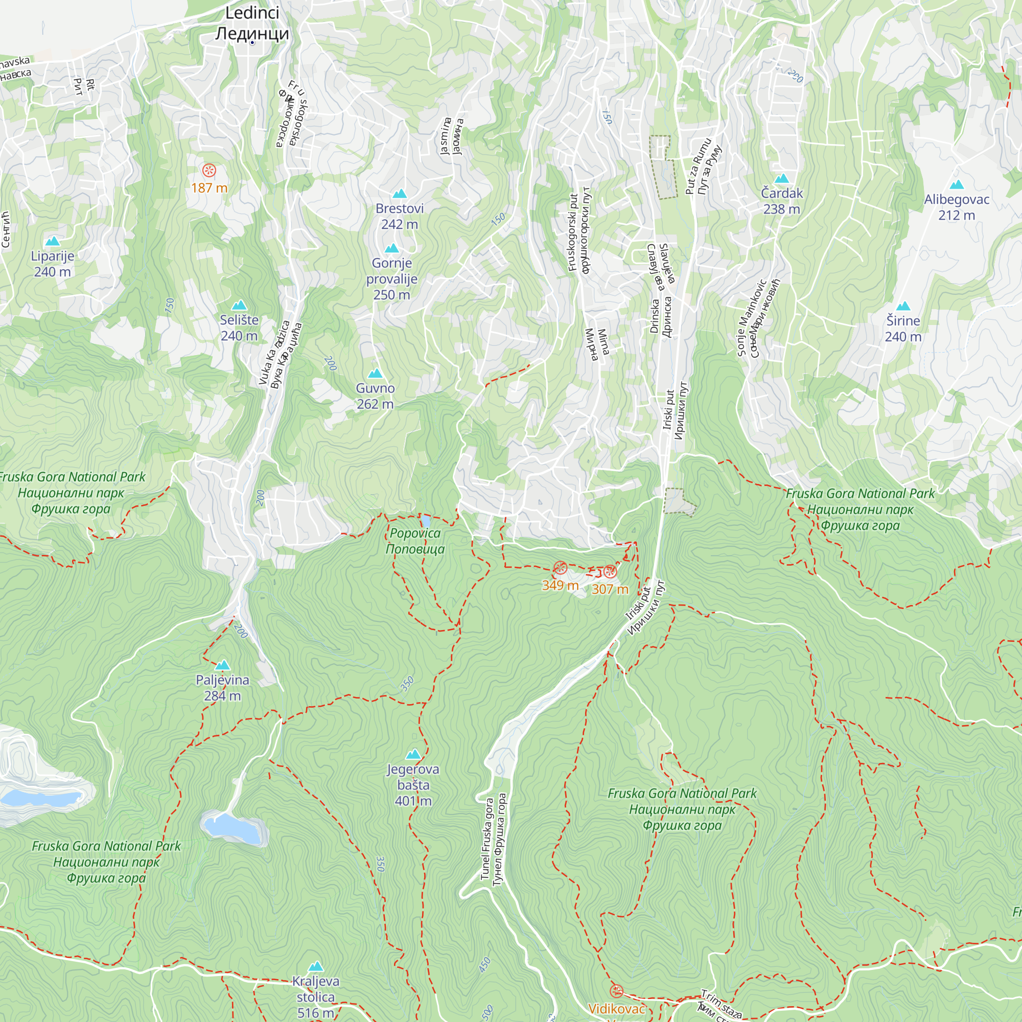 Planinarski dom „Železničar” map