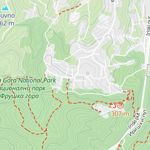 Map of Planinarski dom „Crveni Čot”