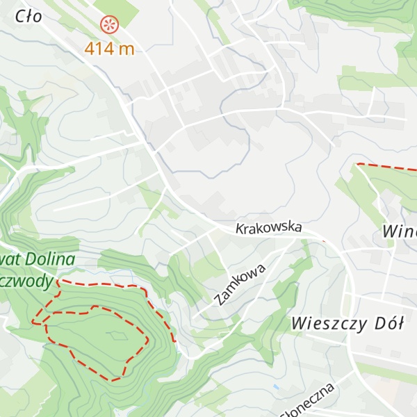Map of Zamkowa Skała